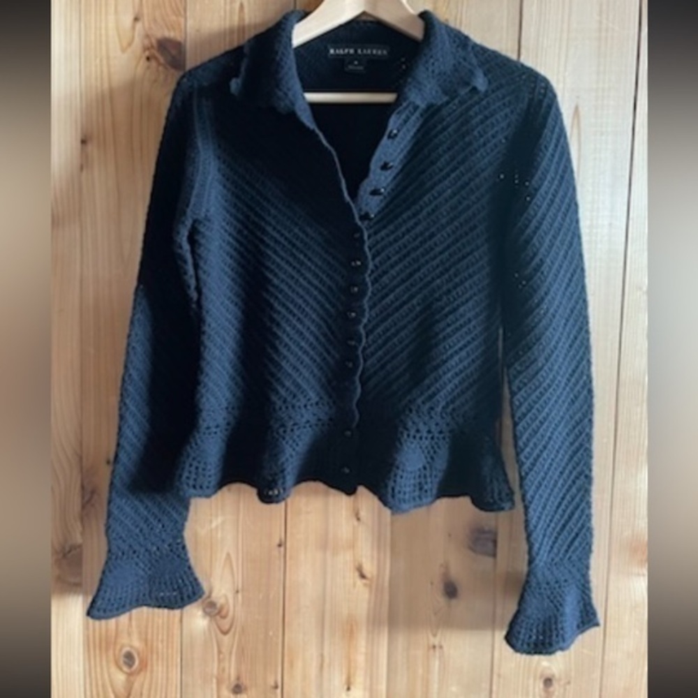 Ralph Lauren Black Label Women's Elegant Knit Cardigan